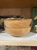 Set of 3 MCM Wooden Decorative Bowls