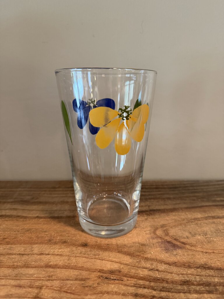 Floral Glass Tumbler