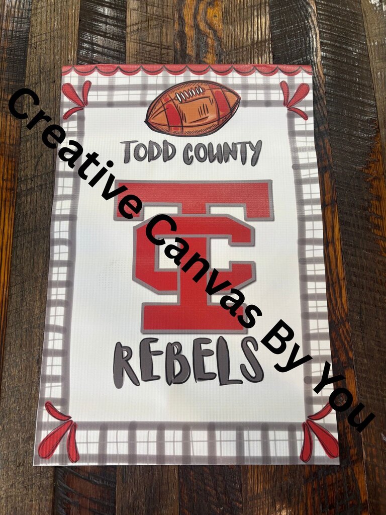 Todd County Football Water Resistant Garden Flag