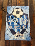 Logan County Soccer Water Resistant Garden Flag