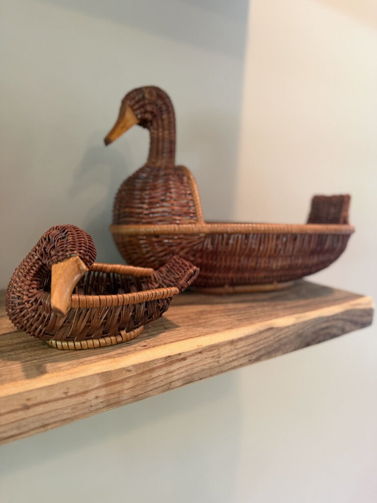 11" Wicker Duck Basket