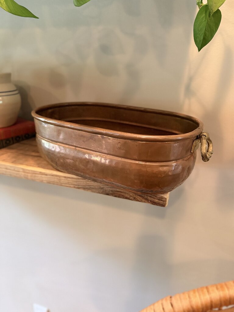 Copper Planter with handles