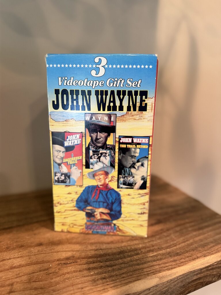 3 Videotape Gift Set John Wayne