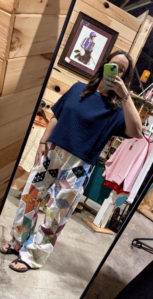 Quilt top pants