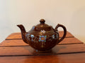 Japanese Handpainted Brown Teapot