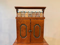 Crystal Goods Spice Rack Cabinet w/15 Orig. Bottles