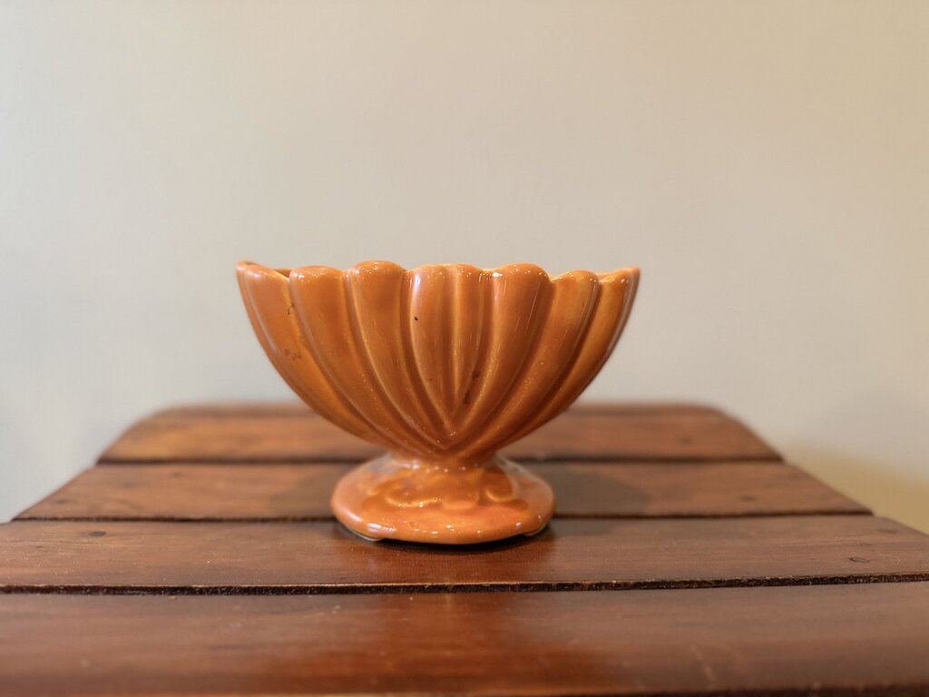Orange Ceramic Planter