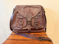 Leather Messenger Sling Bag