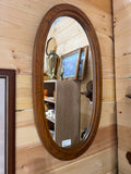 Oak Oval Mirror