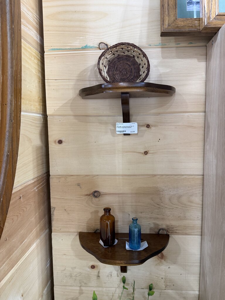 Pair of 2 Homco Small Wall Shelves