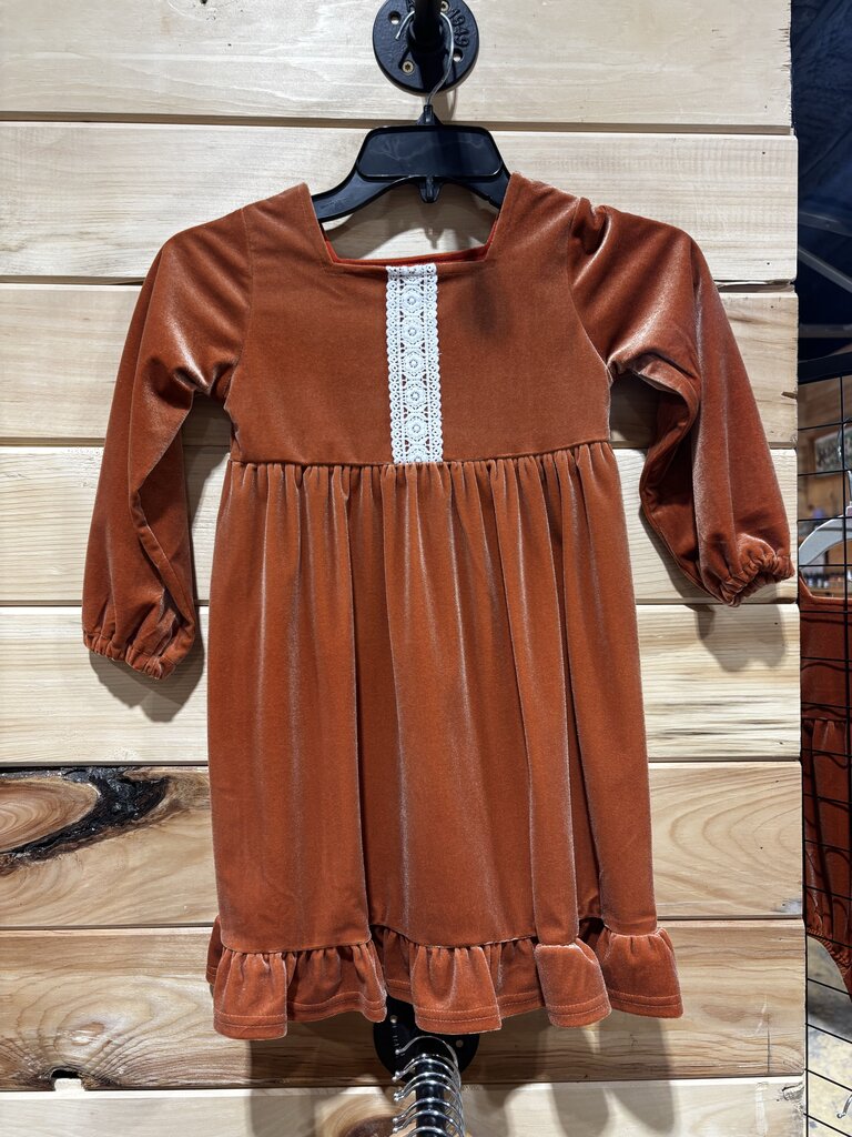 Fall Velvet Caramel Dress 8
