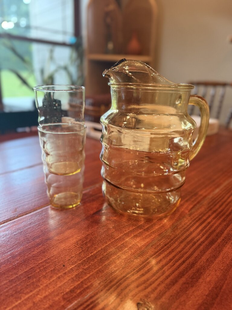 Amber Drinking Glass (Qty 1)