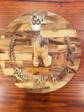 Wooden God Bless Our Home