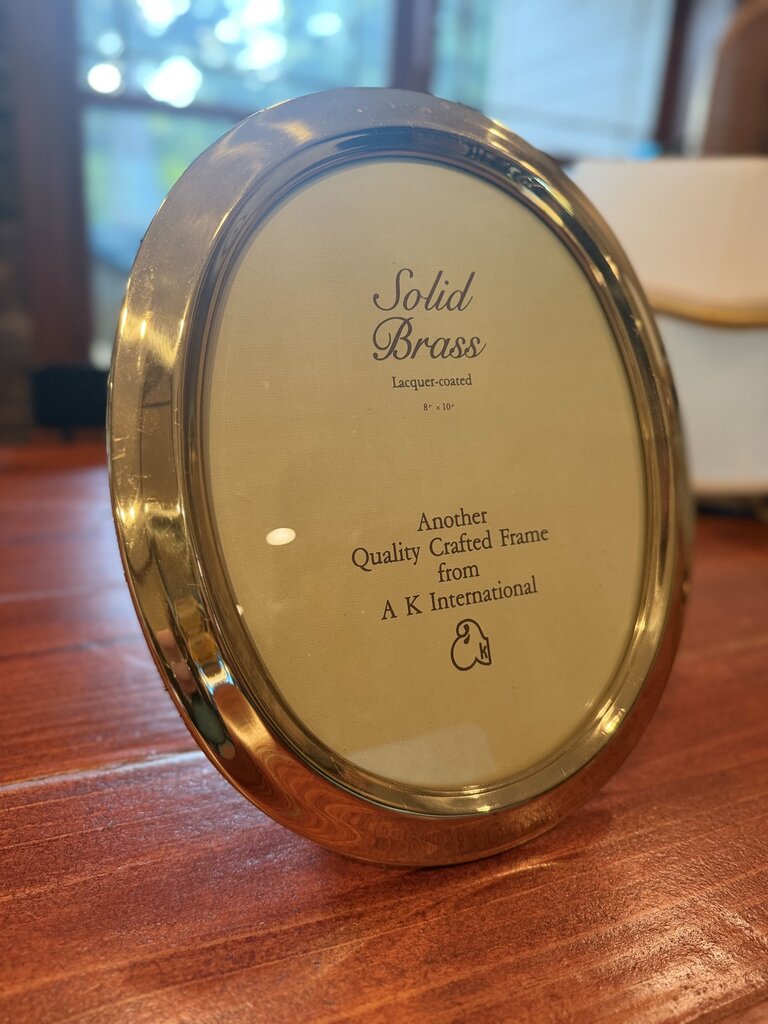 Oval Brass Frame