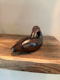 Dark Handcarved Duck