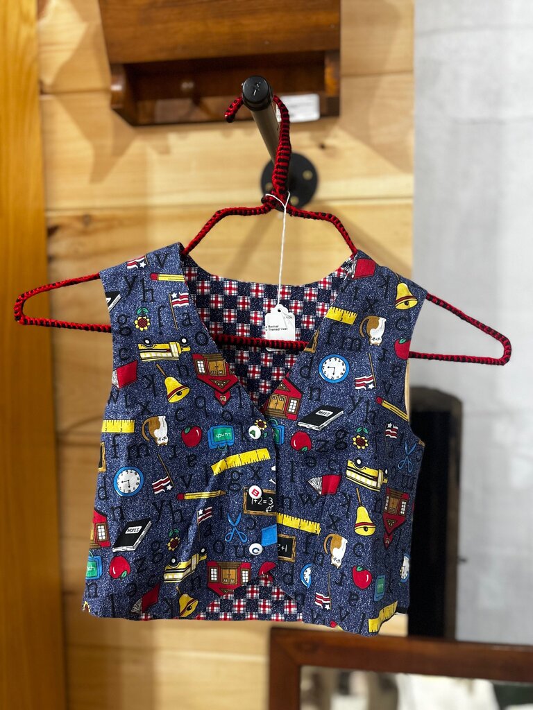 Handmade School Themed Vest