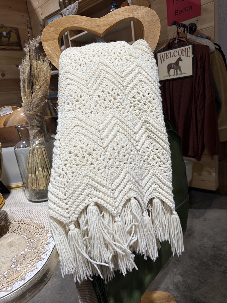 Cream Handmade Blanket
