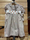 Beige Smocked Pumpkin Dress 6