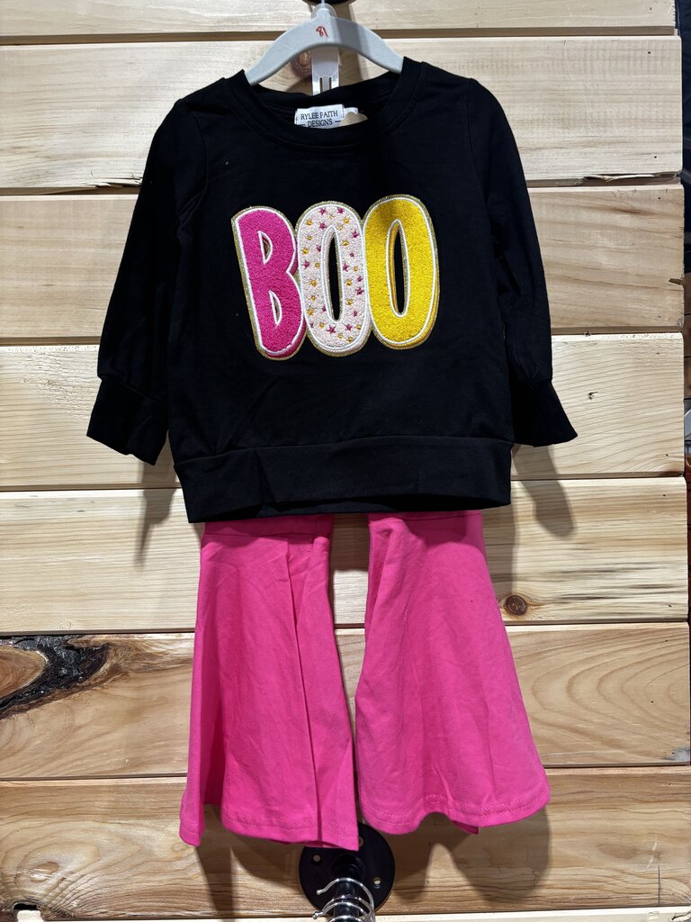 Chenille Boo Patch Set 2
