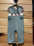 Western Plaid Romper 6m