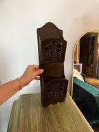 2-Tier Wood Letter Holder Wall Hanging