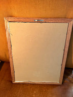Wood Framed Needlepoint Nursery Teddy Picture