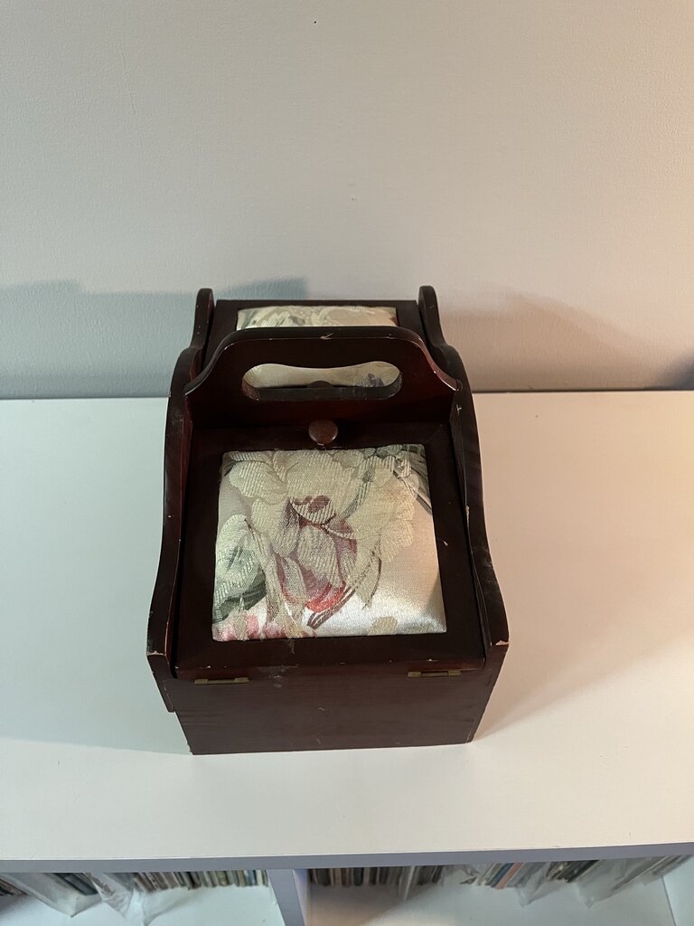 Sewing Box with Cushion & Handle