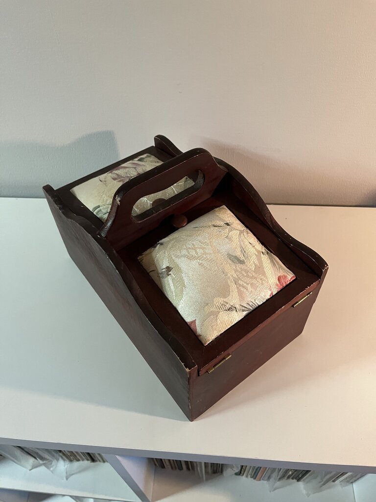 Sewing Box with Cushion & Handle
