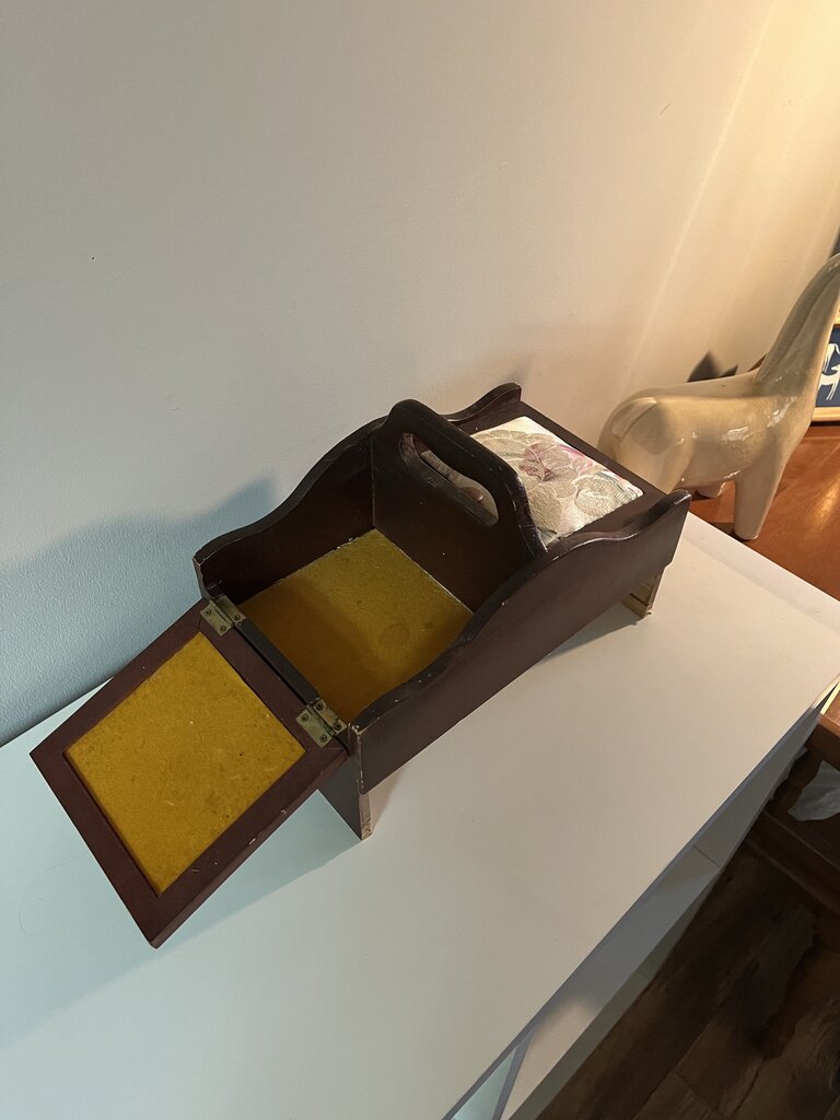 Sewing Box with Cushion & Handle