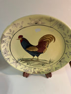Rooster Folk Art Handpainted Plate