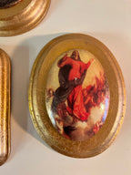 Religious Set of 5 Gold Ornate Wall Hangings