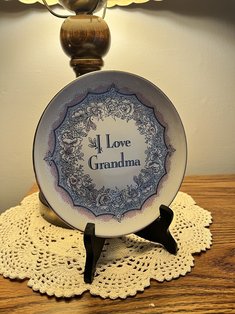 I Love Grandma Porcelain Collectors Plate
