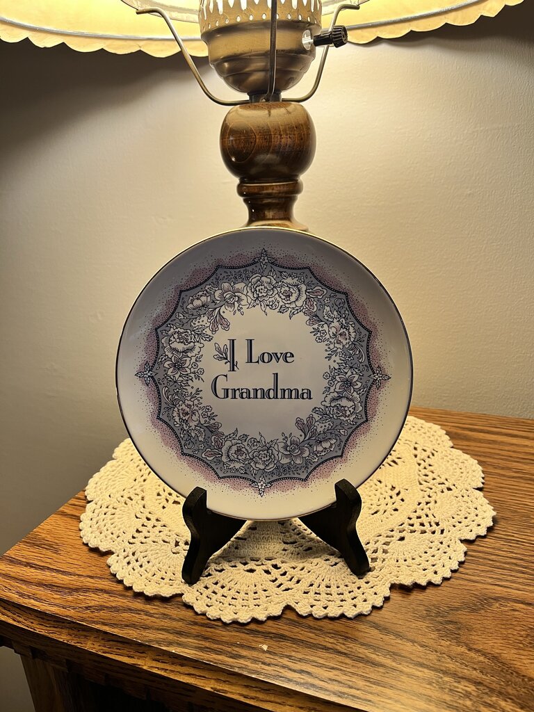 I Love Grandma Porcelain Collectors Plate