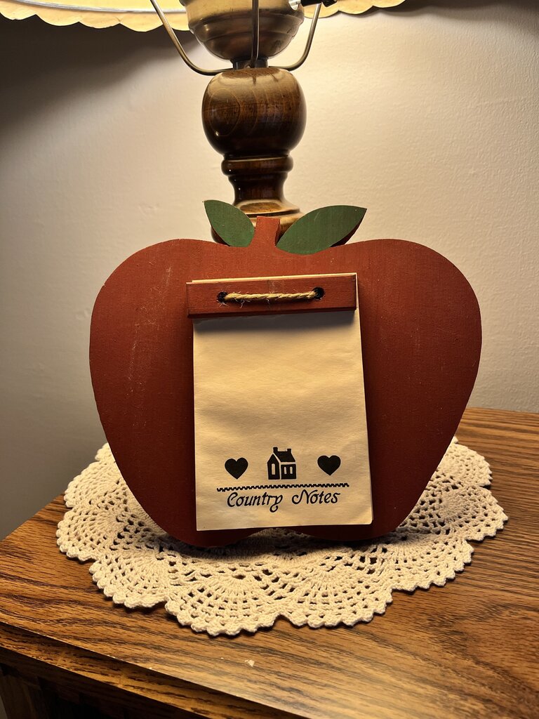 Wood Apple Country NotePad Decor