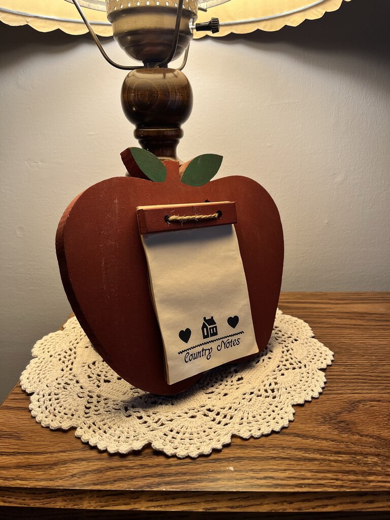 Wood Apple Country NotePad Decor