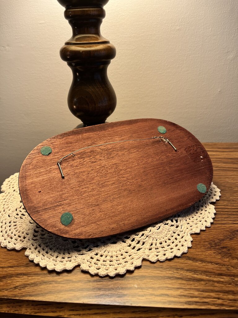 Brown Oval Welcome Sign Wooden
