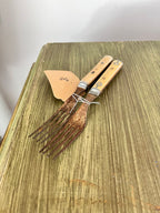 Antique 50's Bone Fork Set of 2