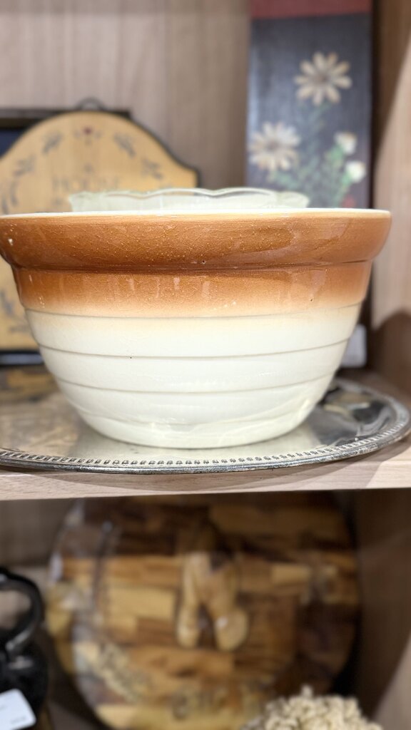 Orange Cream Oven Ware bowl