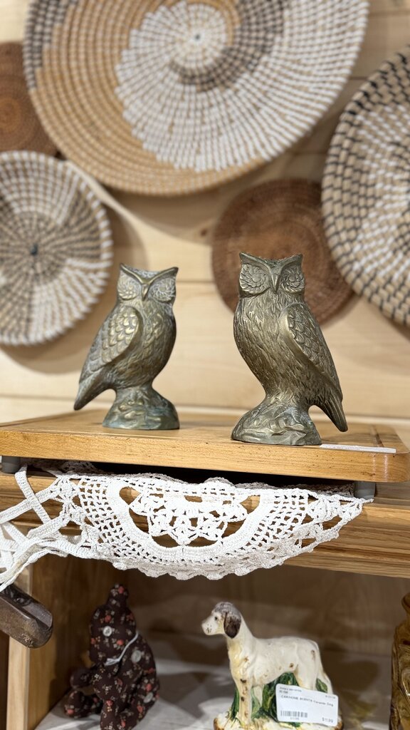 Brass Owl Paperweight - Bookend (Qty 1)