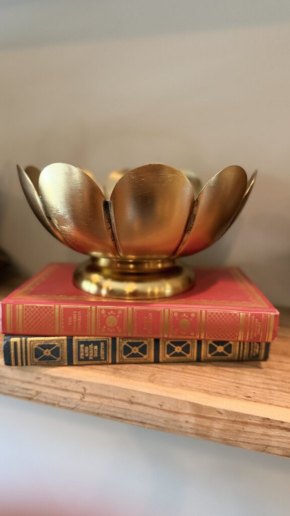 Brass Scalloped Decor Bowl