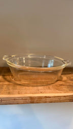 Pyrex Clear Glass Baking Dish w/handles USA