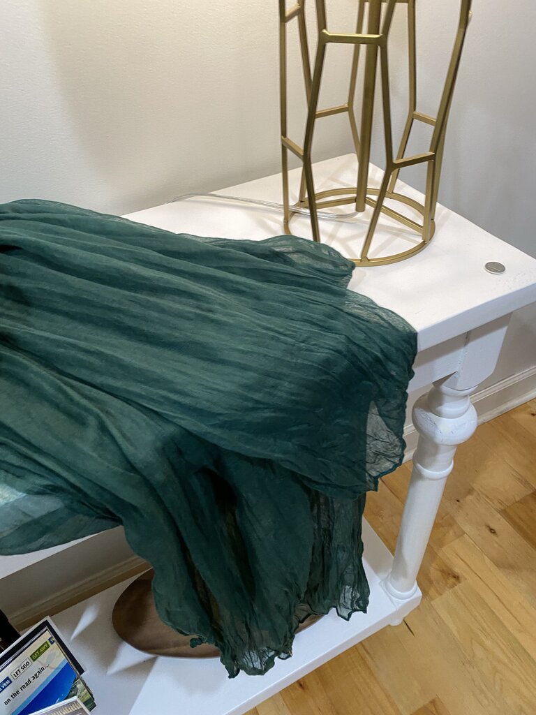 Dark Green Scarf/Table Runner
