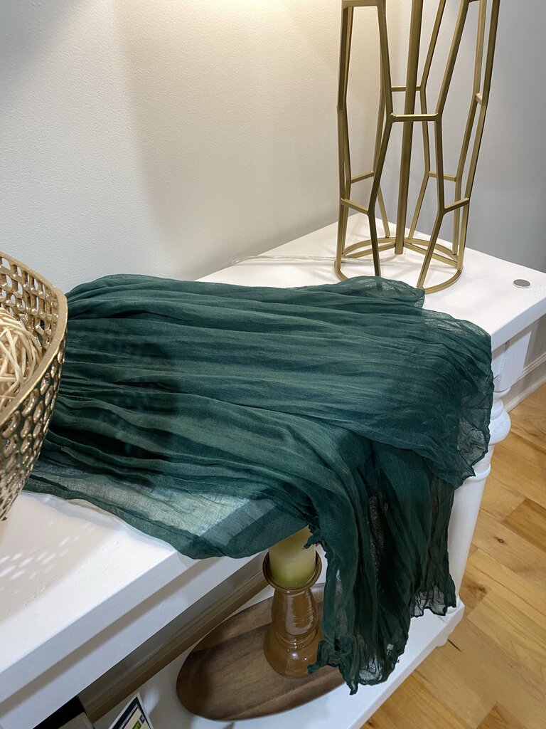 Dark Green Scarf/Table Runner