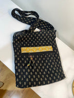 Black and Cream Side Bag/Purse