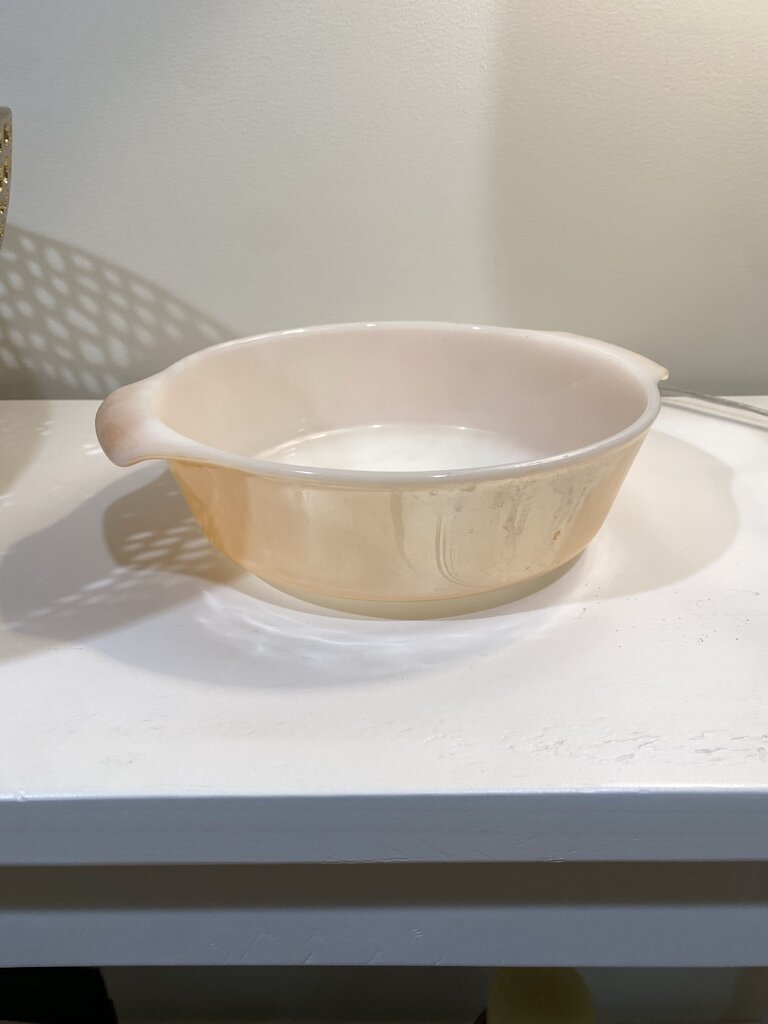Fire King Peach Lustre Casserole Dish