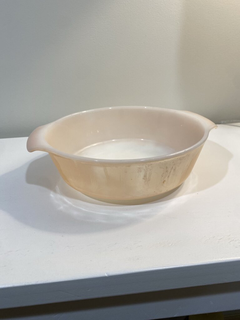Fire King Peach Lustre Casserole Dish