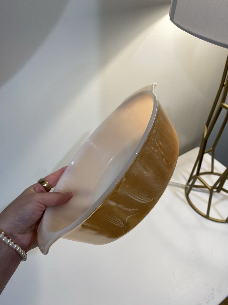 Fire King Peach Lustre Casserole Dish