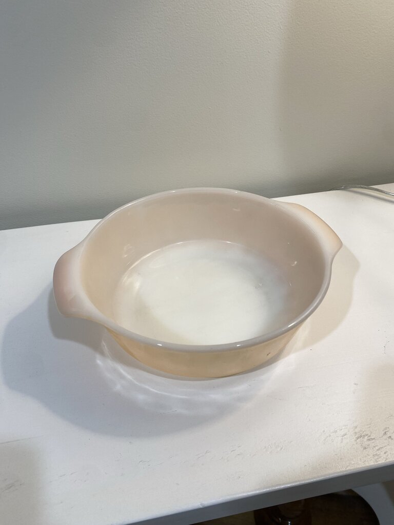 Fire King Peach Lustre Casserole Dish