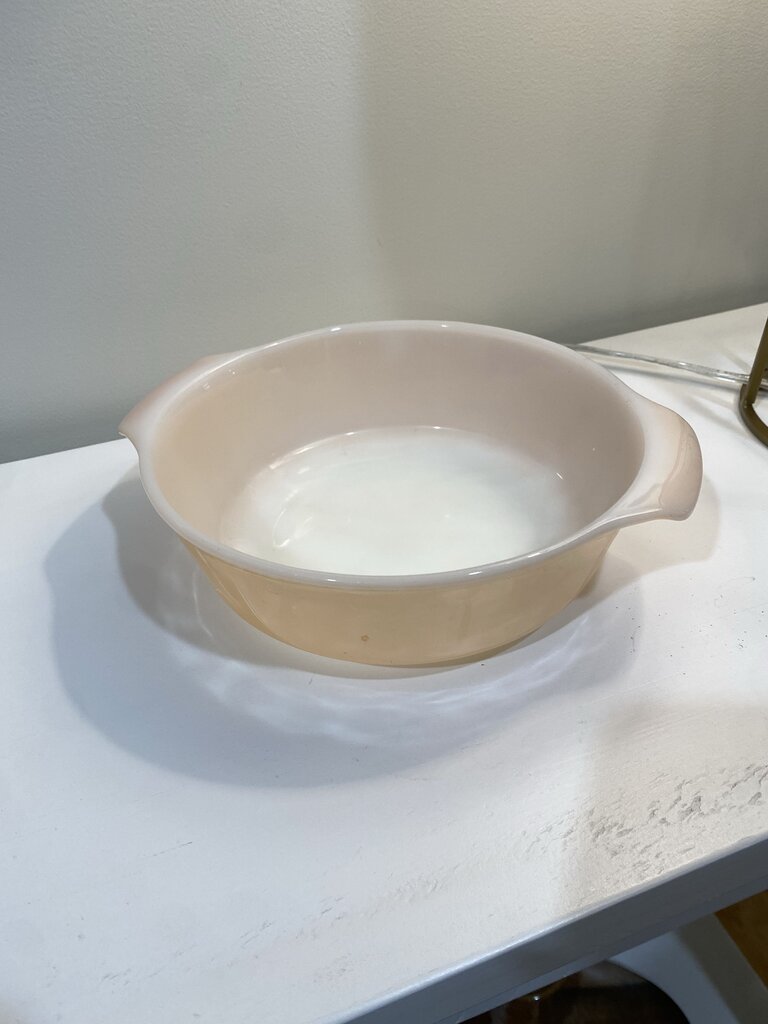 Fire King Peach Lustre Casserole Dish