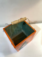 hand painted wood trick or treat box